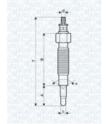 MAGNETI MARELLI - 062900037304 - Свеча накаливания